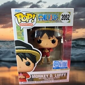 Monkey D. Luffy Entertainment Exclusive Funko #2052 (Nib) With Pop Protector